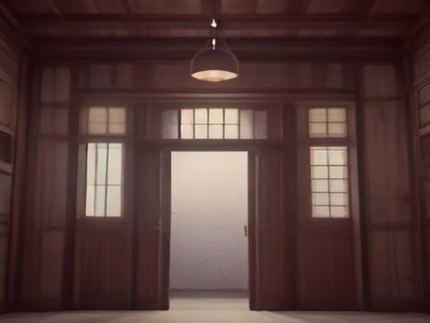 原神同人漫画创作者工作室场景，多位画师在大屏幕前协作创作，墙上贴满原神角色参考图，创意活跃的工作氛围